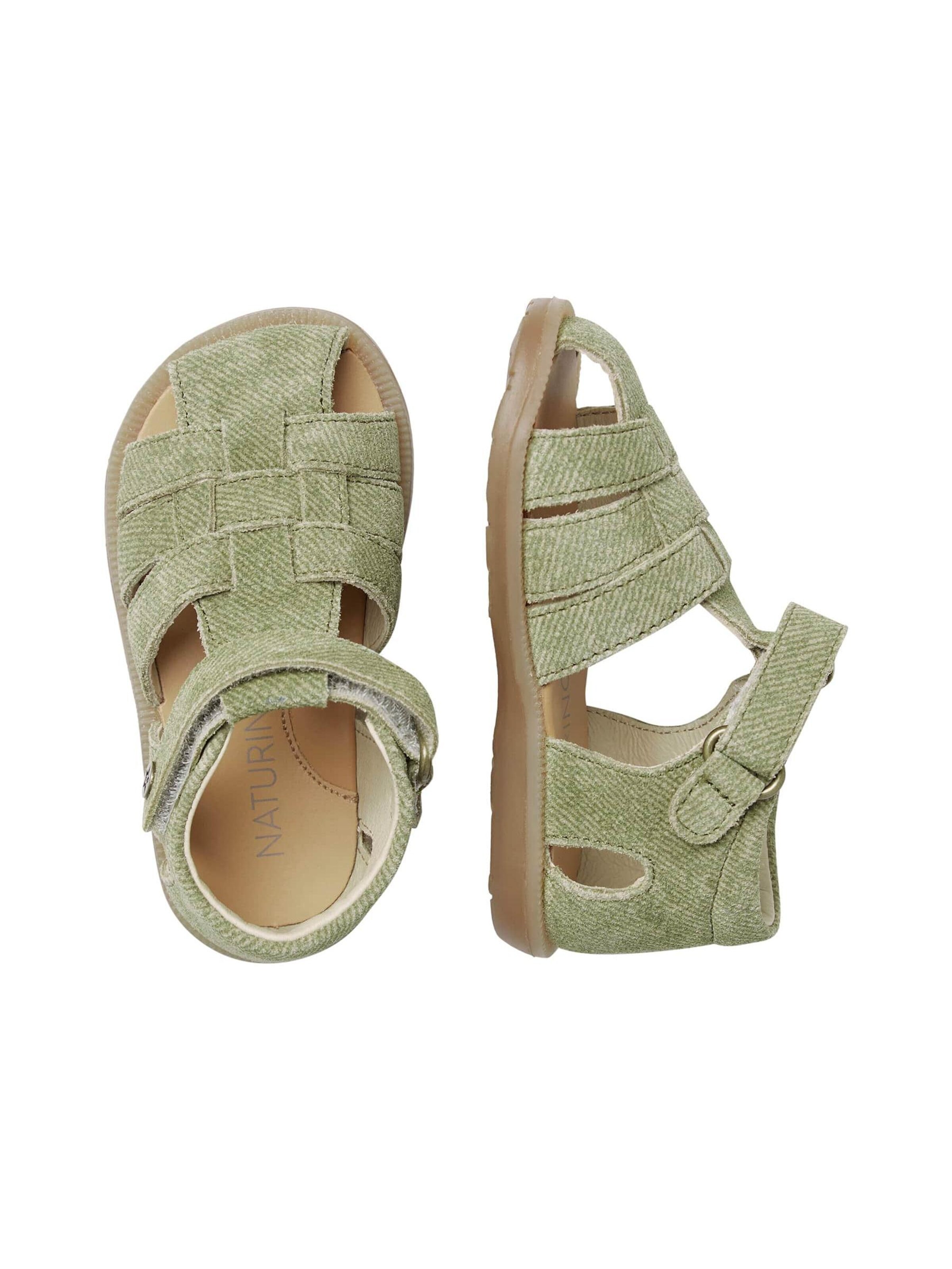 NATURINO Open shoes 'ZAFFIRO' in Green