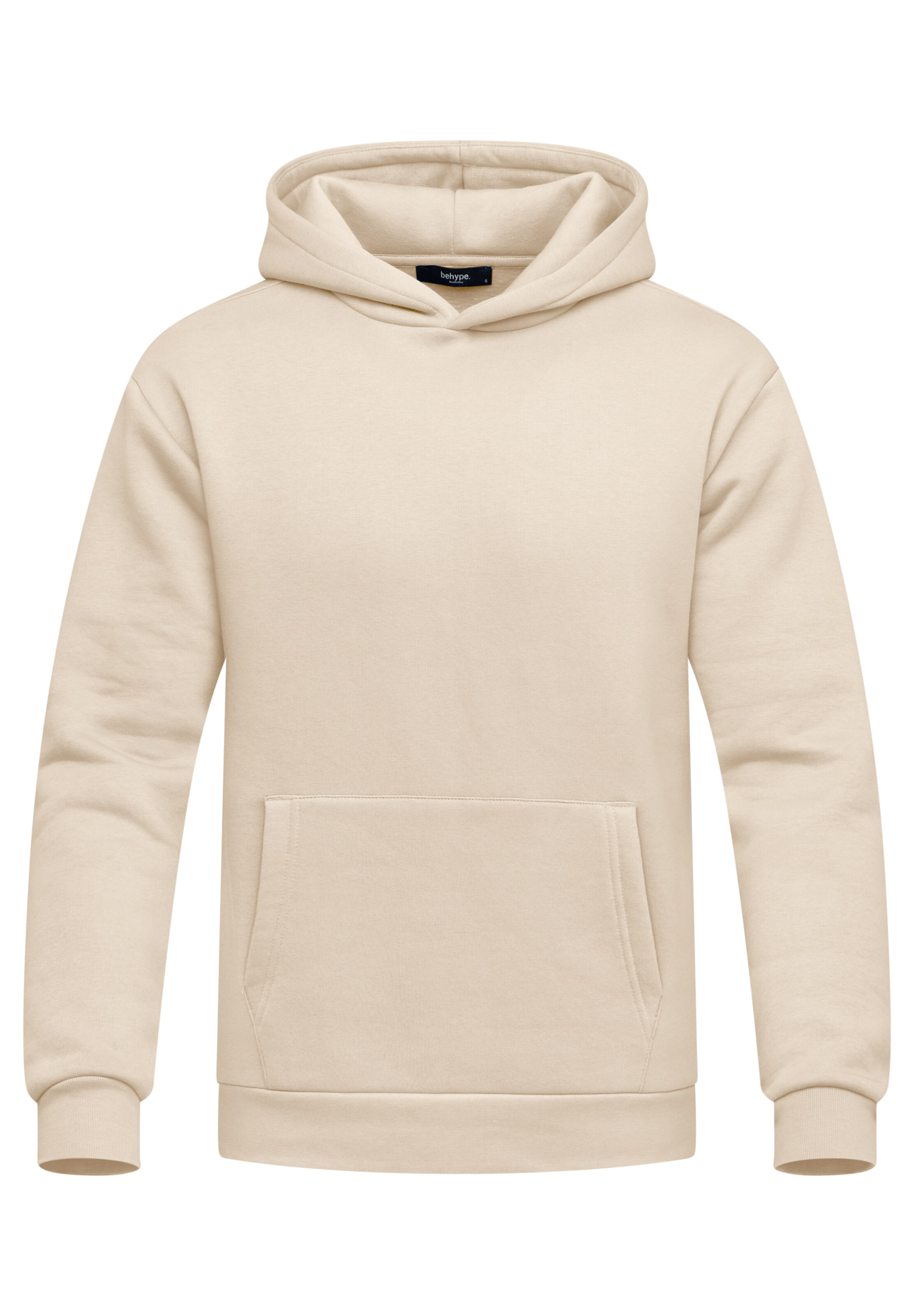 behype Sweatshirt 'COMFY' in Beige: Vorderseite