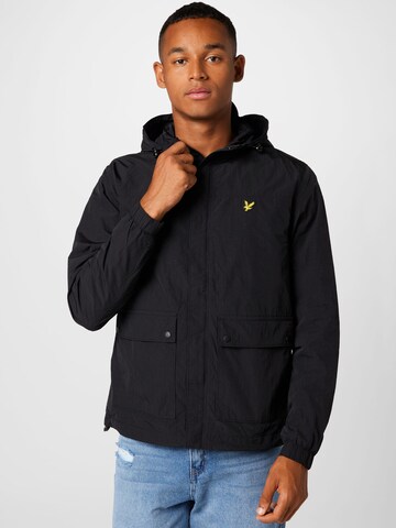 Lyle & Scott Regular fit Tussenjas in Zwart: voorkant