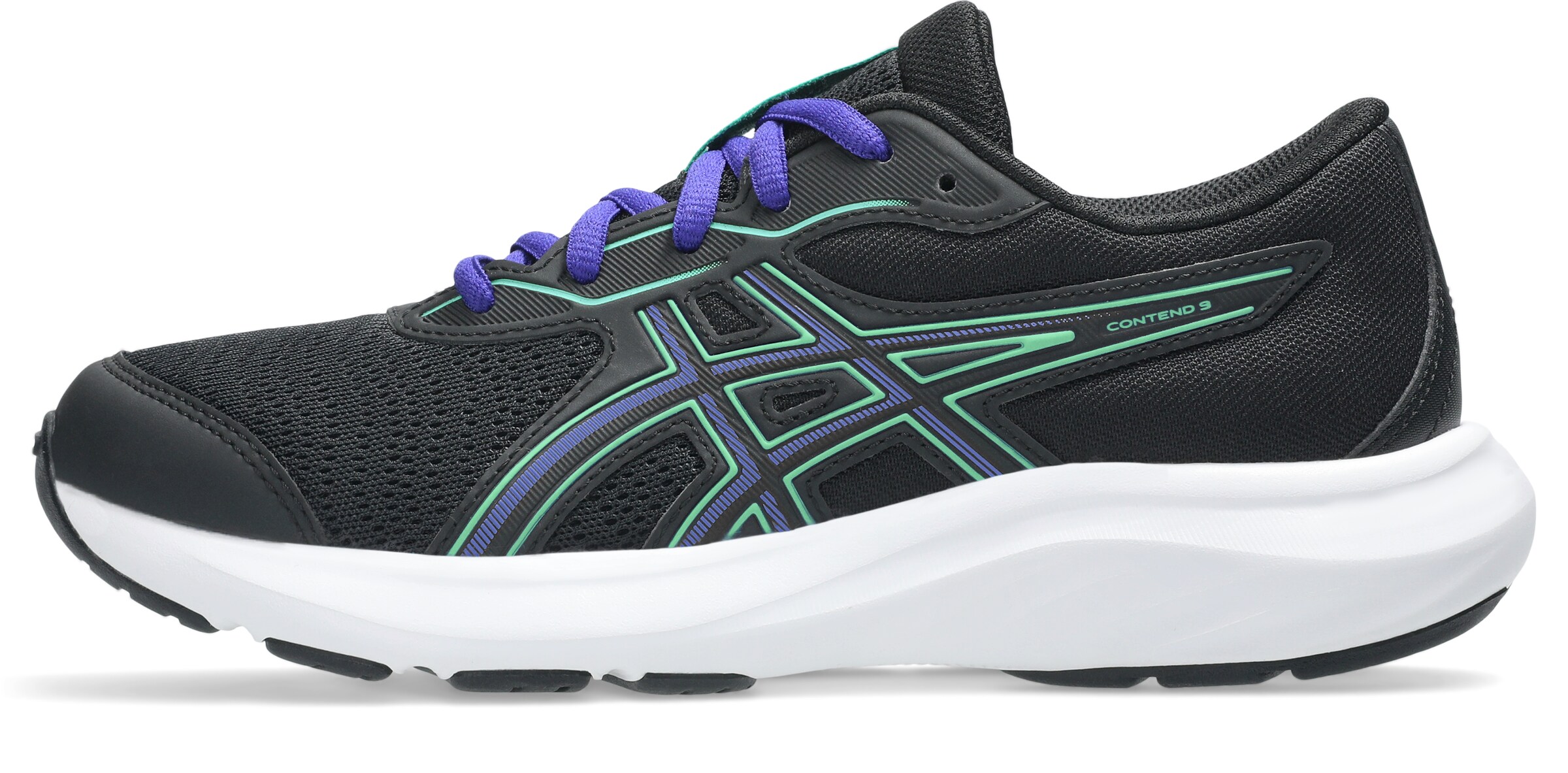ASICS Running Shoes in Black: front