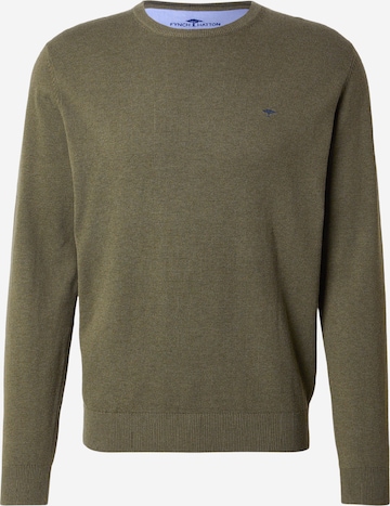 FYNCH-HATTON Пуловер в зелено: отпред