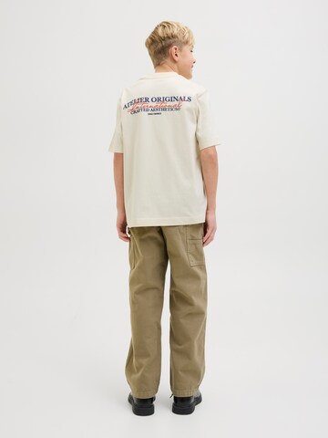 Jack & Jones Junior Μπλουζάκι 'Jorlslington' σε λευκό: μπροστά