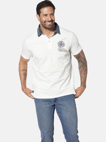 T-Shirt ' Torgund ' Jan Vanderstorm en blanc : devant