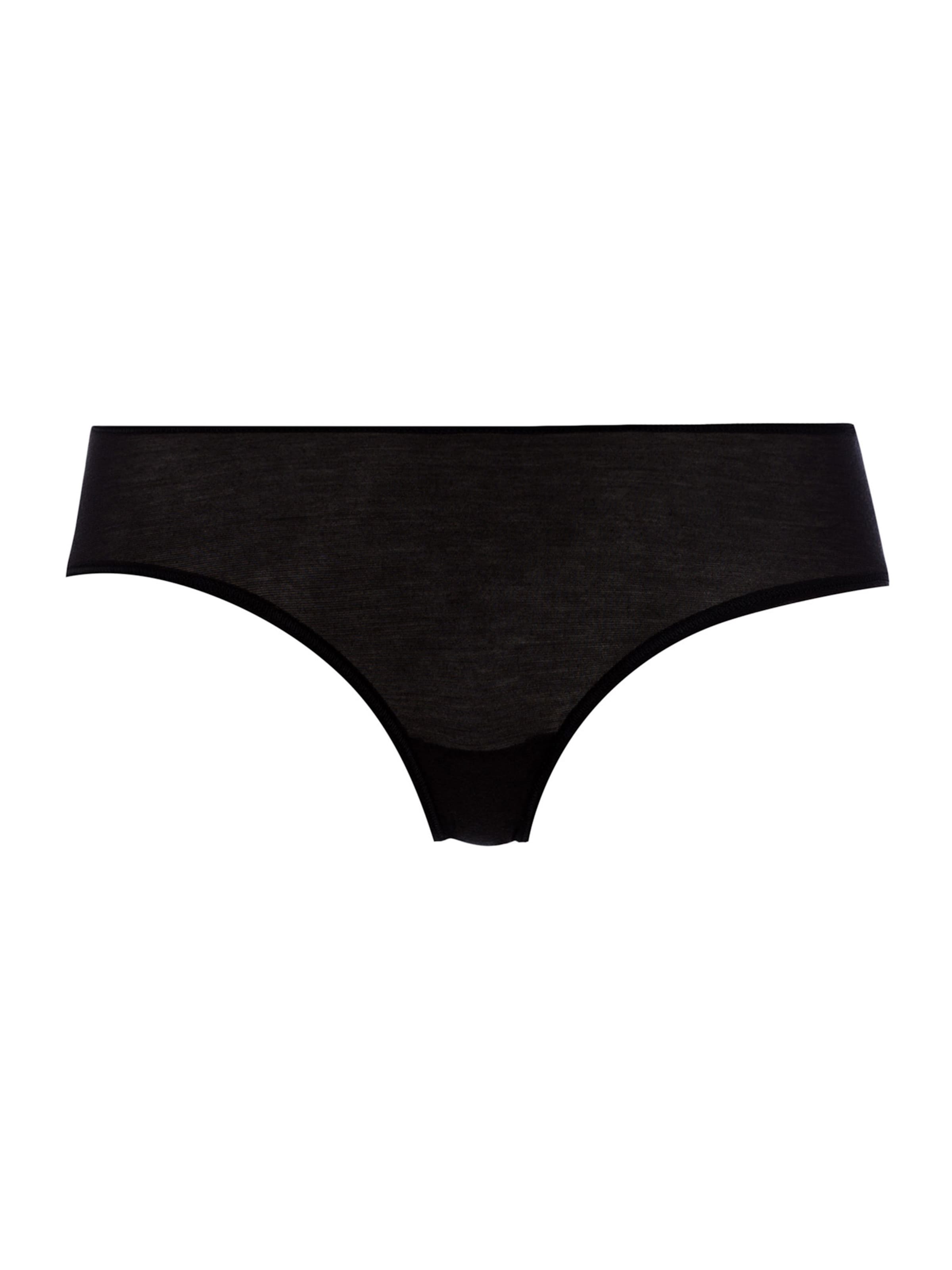 Hanro Slip ' Ultralight ' in Zwart: voorkant