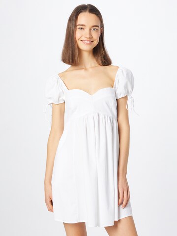 Abercrombie & Fitch Sukienka w kolorze biały: przód