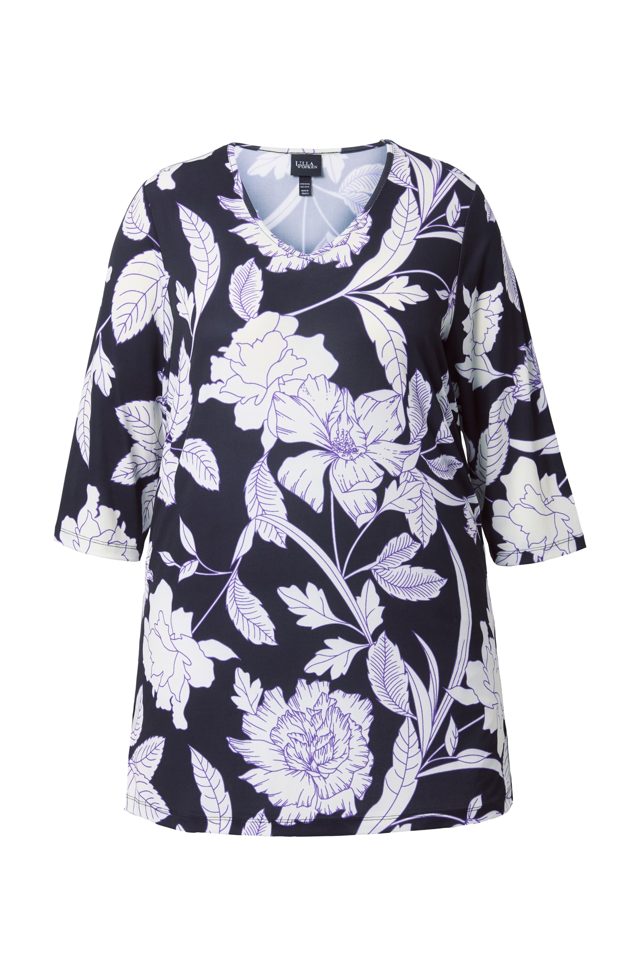 Ulla Popken Shirt in Black: front