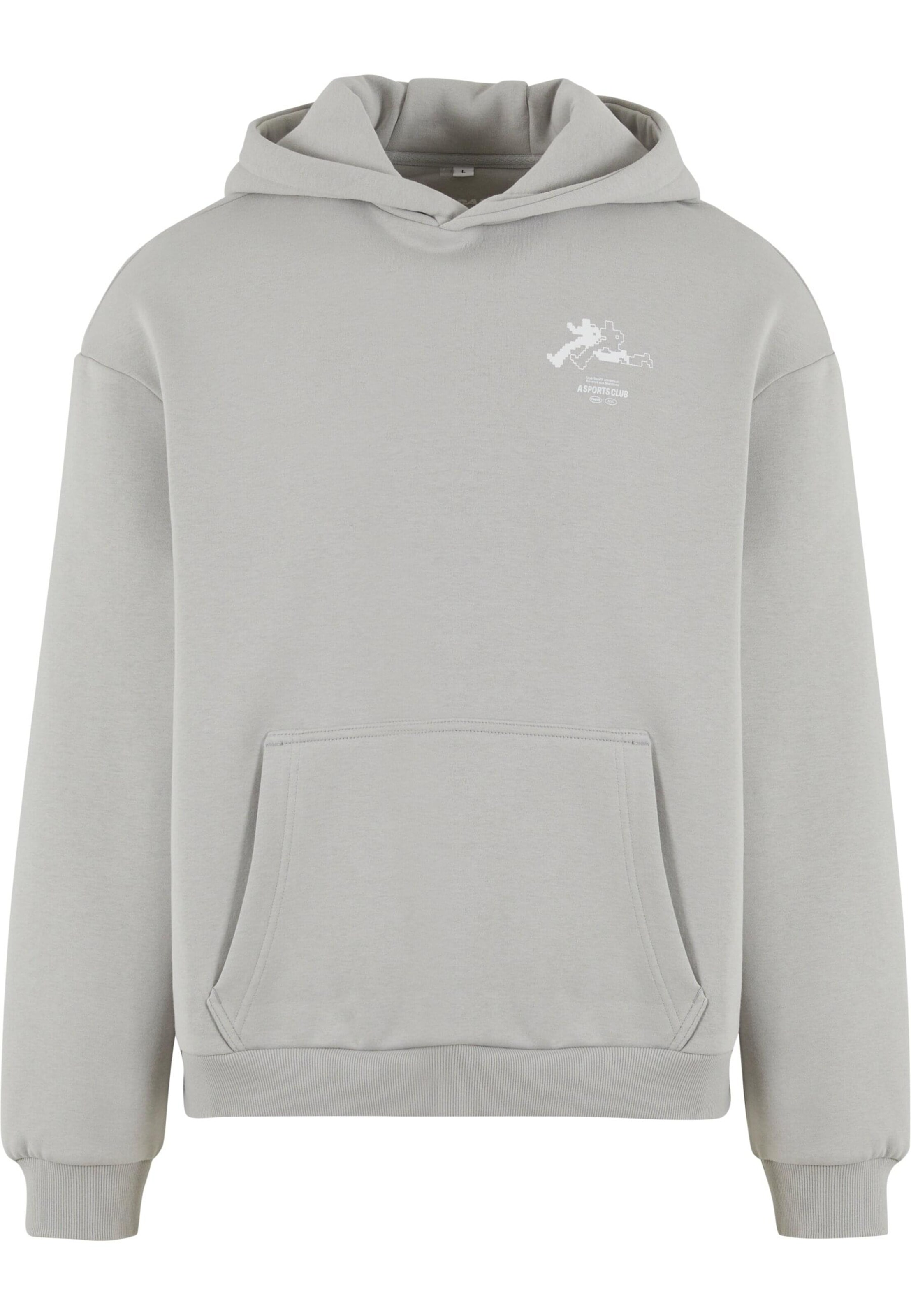 Sweat-shirt 'RUN Sports Club' MT Upscale en gris : devant
