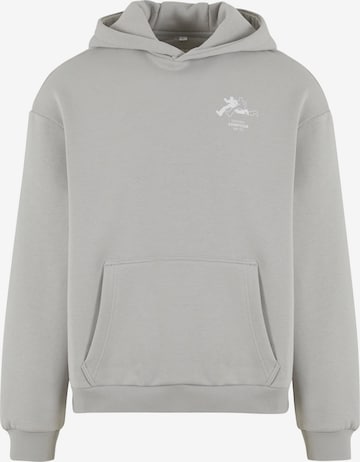 MT Upscale Mikina 'RUN Sports Club' – šedá: přední strana