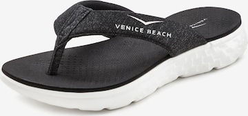 VENICE BEACH Zehentrenner in Schwarz: predná strana