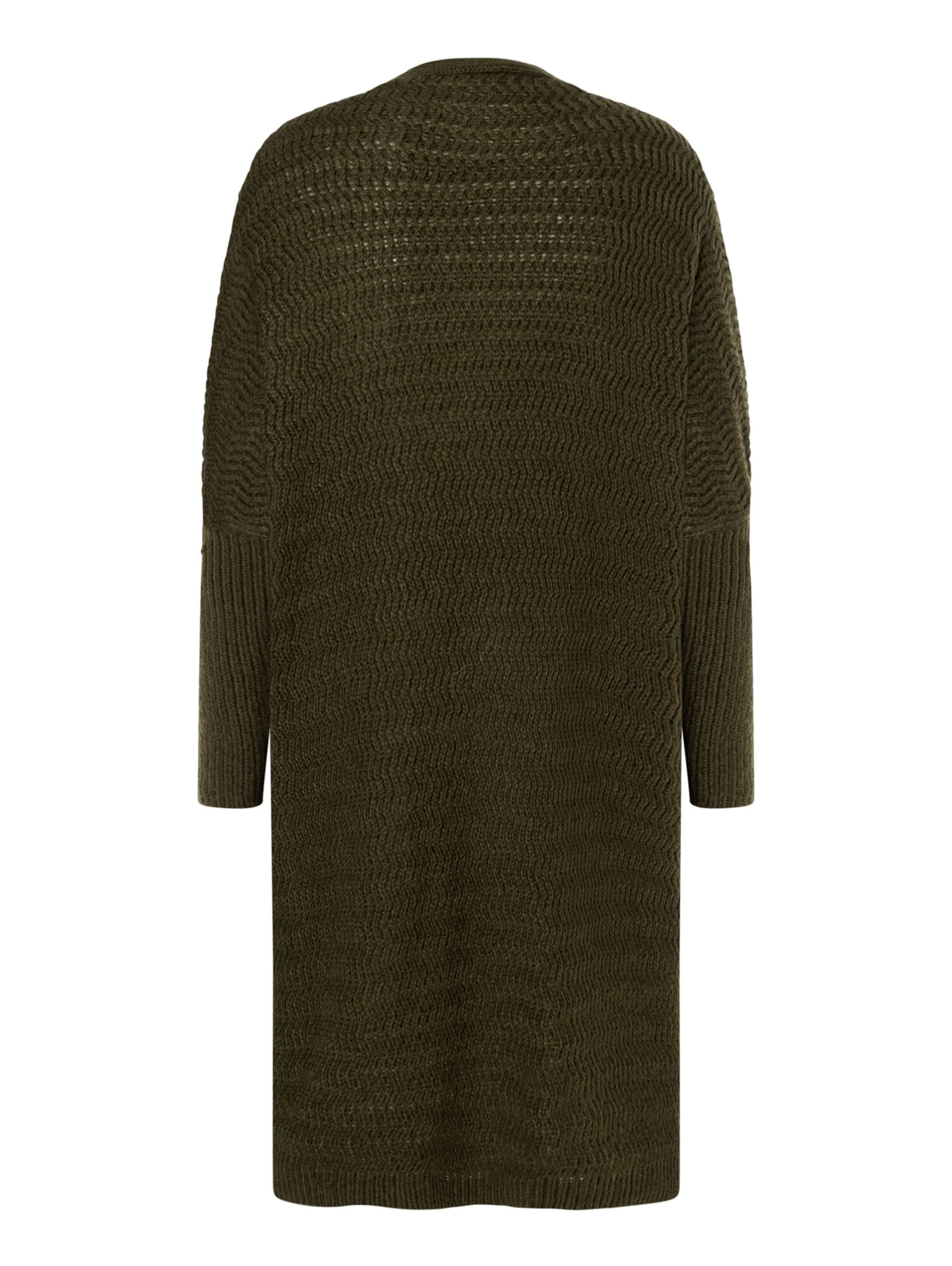 MORE & MORE Вязаная кофта в Зеленый