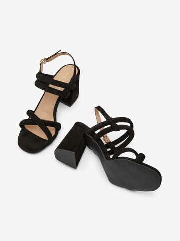 Bianco Strap Sandals 'CHARLENE' in Black