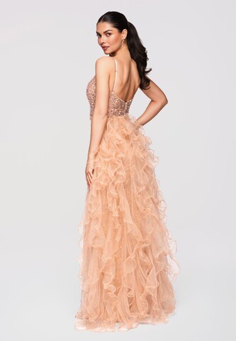 Ombre Evening dress in Beige
