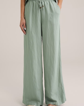 Wide leg Pantaloni di WE Fashion in verde: frontale