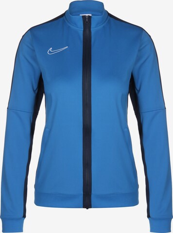 NIKE Trainingsjack 'Academy' in Blauw: voorkant