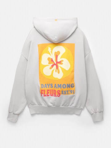 Bluză de molton de la Pull&Bear pe gri