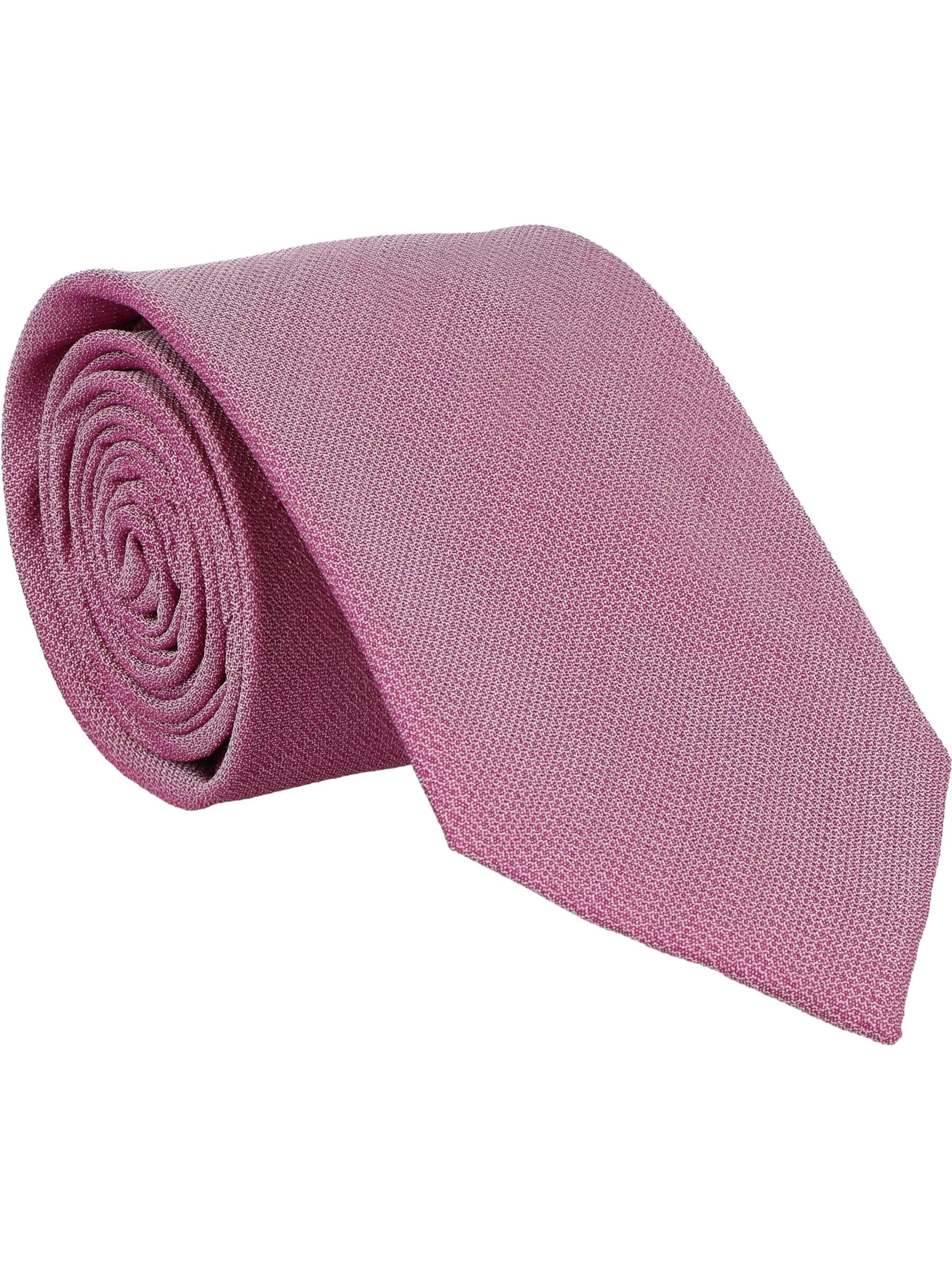 WILLEN Krawatte 'Uni Struktur'‌‌‌‌‌‌ in Pink: Vorderseite