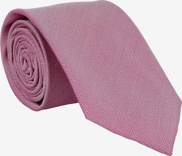 WILLEN Krawatte 'Uni Struktur' in Pink: Vorderseite