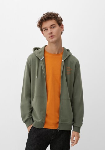 s.Oliver Sweat jacket in Green: front