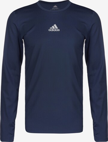 T-Shirt fonctionnel 'Techfit' ADIDAS PERFORMANCE en bleu : devant