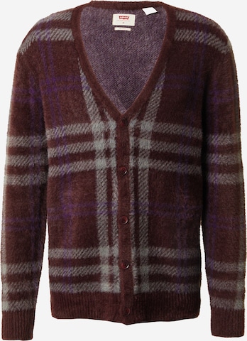 LEVI'S ® Strickjacke 'Fluffy Sweater Cardigan' in Rot: predná strana