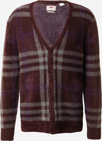 raudona LEVI'S ® Kardiganas 'Fluffy Sweater Cardigan': priekis