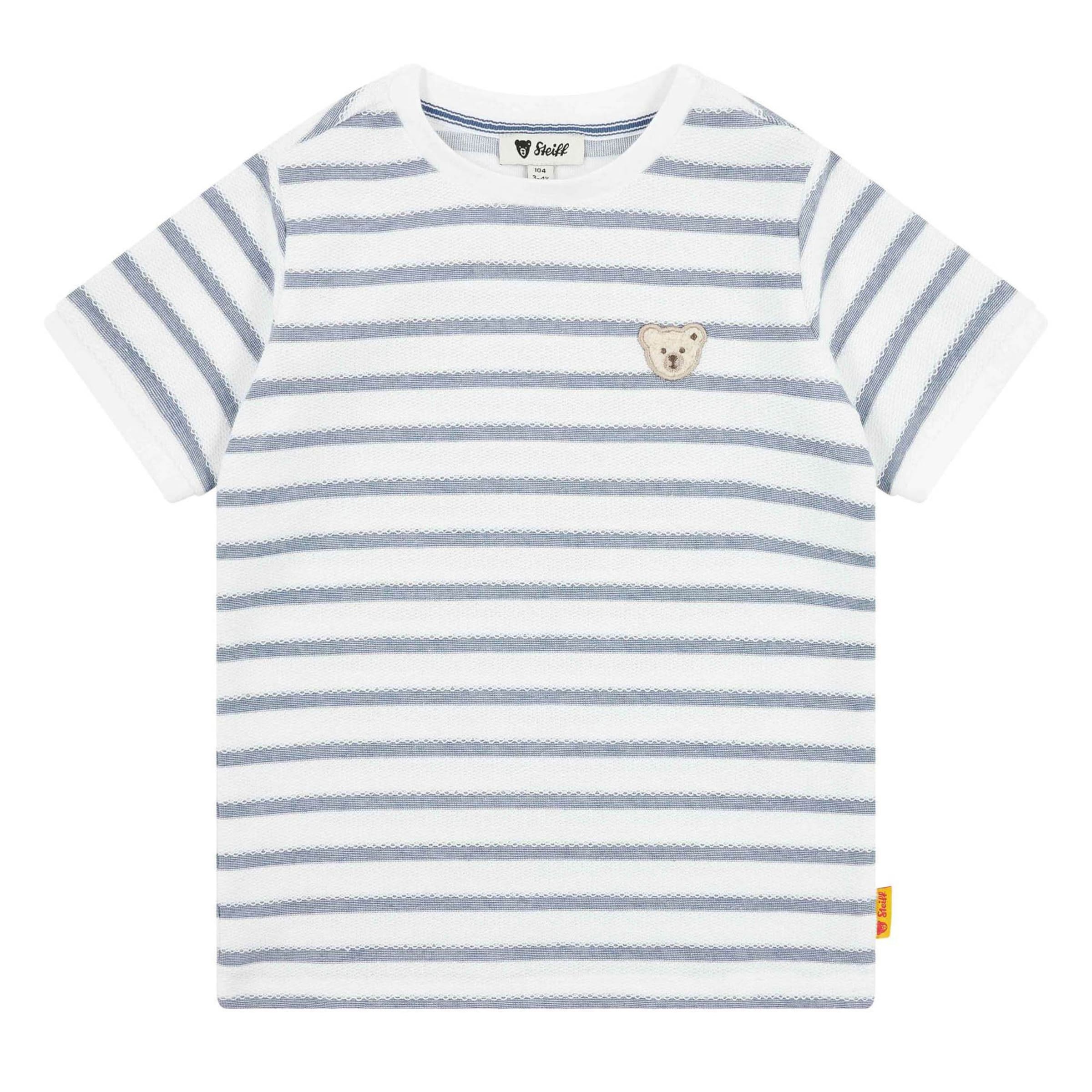 T-Shirt Steiff Collection en blanc : devant