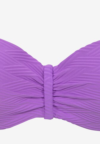 SUNSEEKER Bandeau Bikini Top in Purple