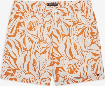 Shorts de bain Tommy Hilfiger Underwear en orange : devant