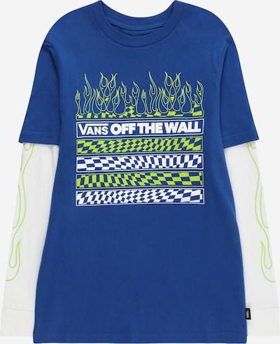 VANS T-Shirt en bleu / vert fluo / blanc, Vue avec produit