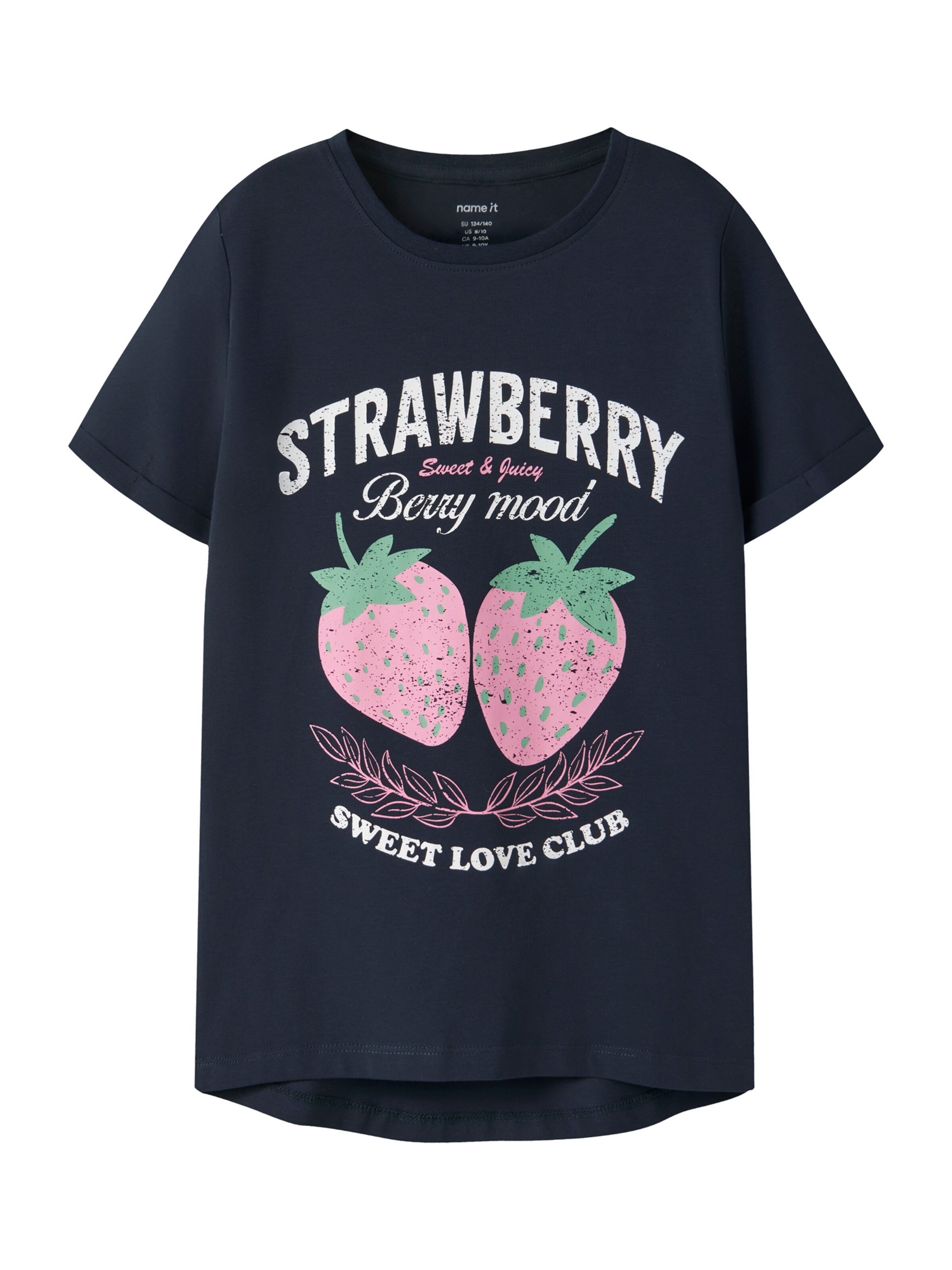 NAME IT T-Shirt 'NKFVIX' in navy / grün / rosa / weiß, Produktansicht