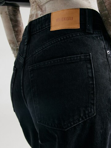 Wide leg Jeans 'AREA' di WEEKDAY in nero