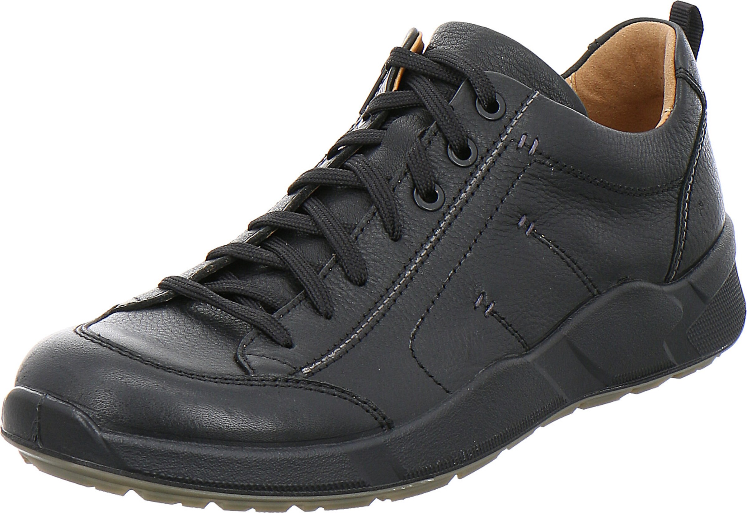 JOMOS Athletic lace-up shoe 'Akzent' in Black: front