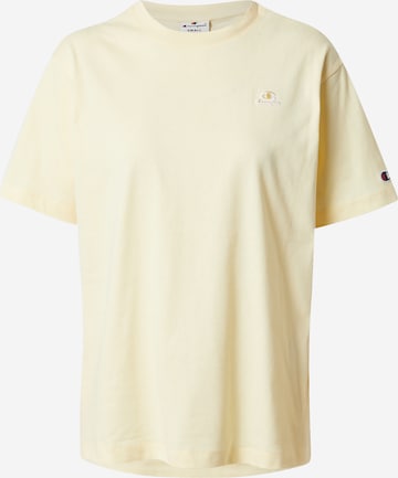 Champion Authentic Athletic Apparel Shirt in Geel: voorkant