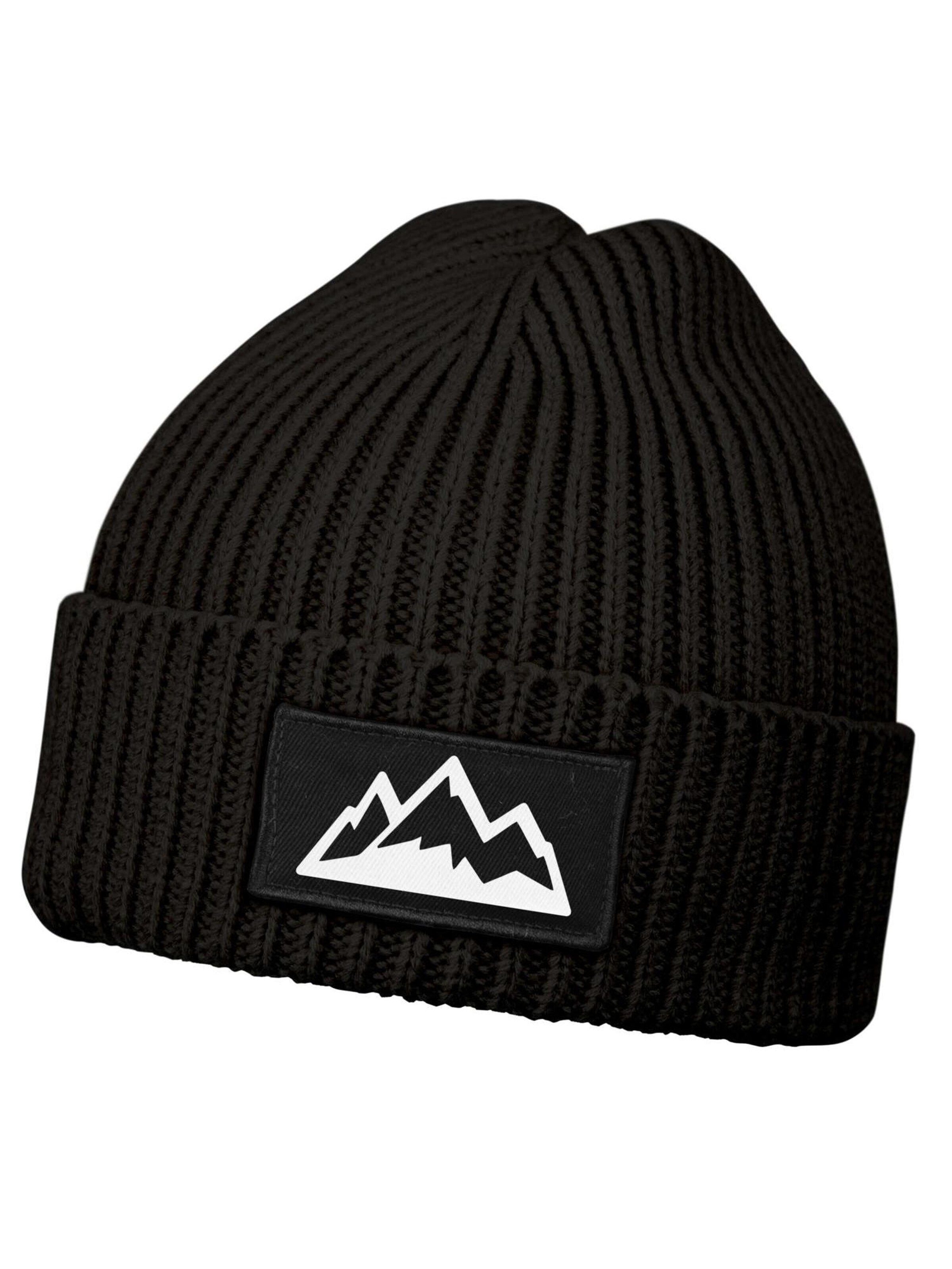 Neverless Beanie 'Mountain' in Black