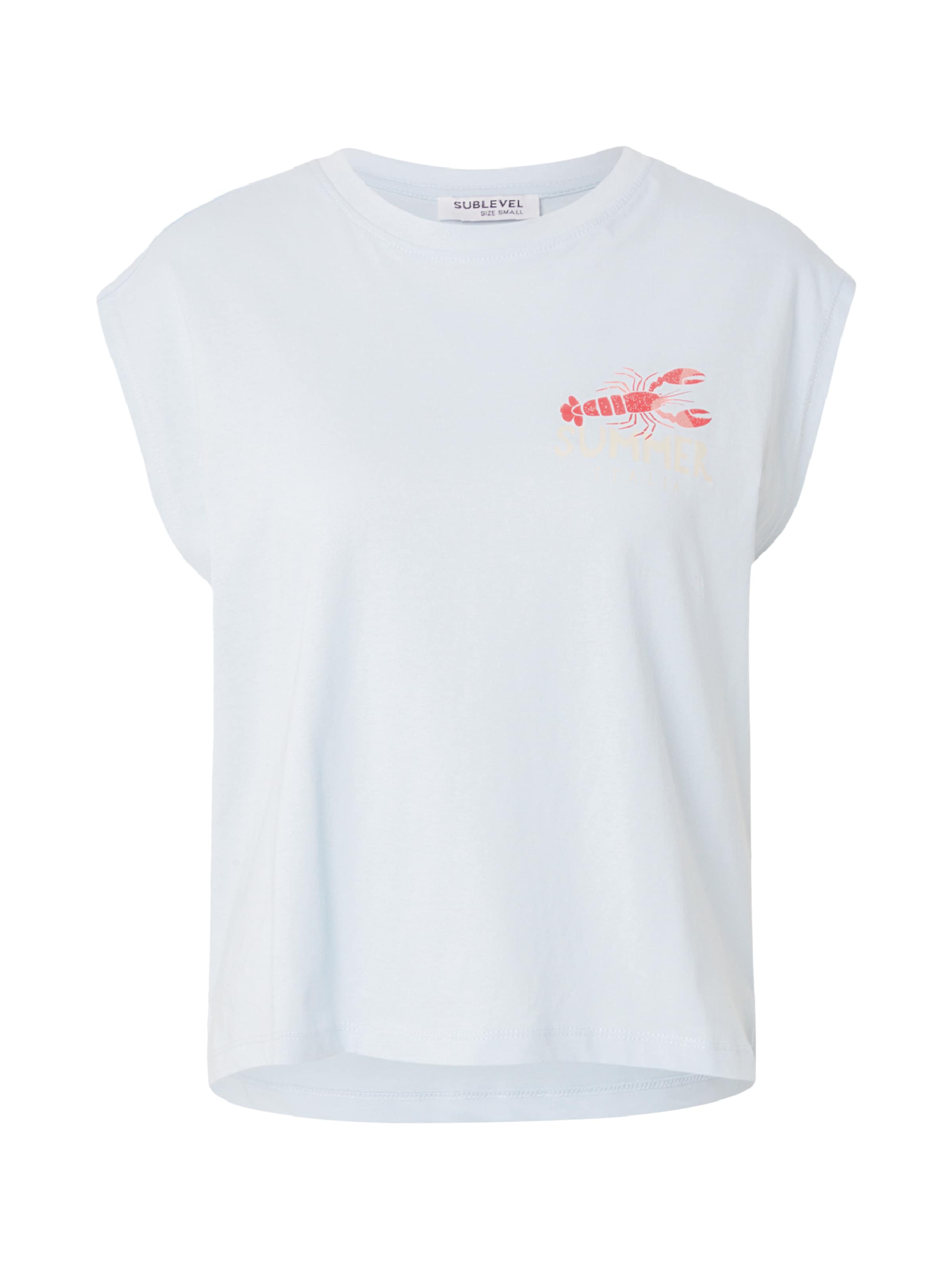 T-shirt Sublevel en bleu : devant