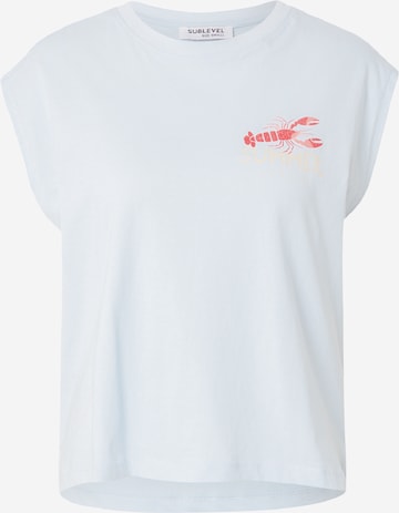 T-shirt Sublevel en bleu : devant