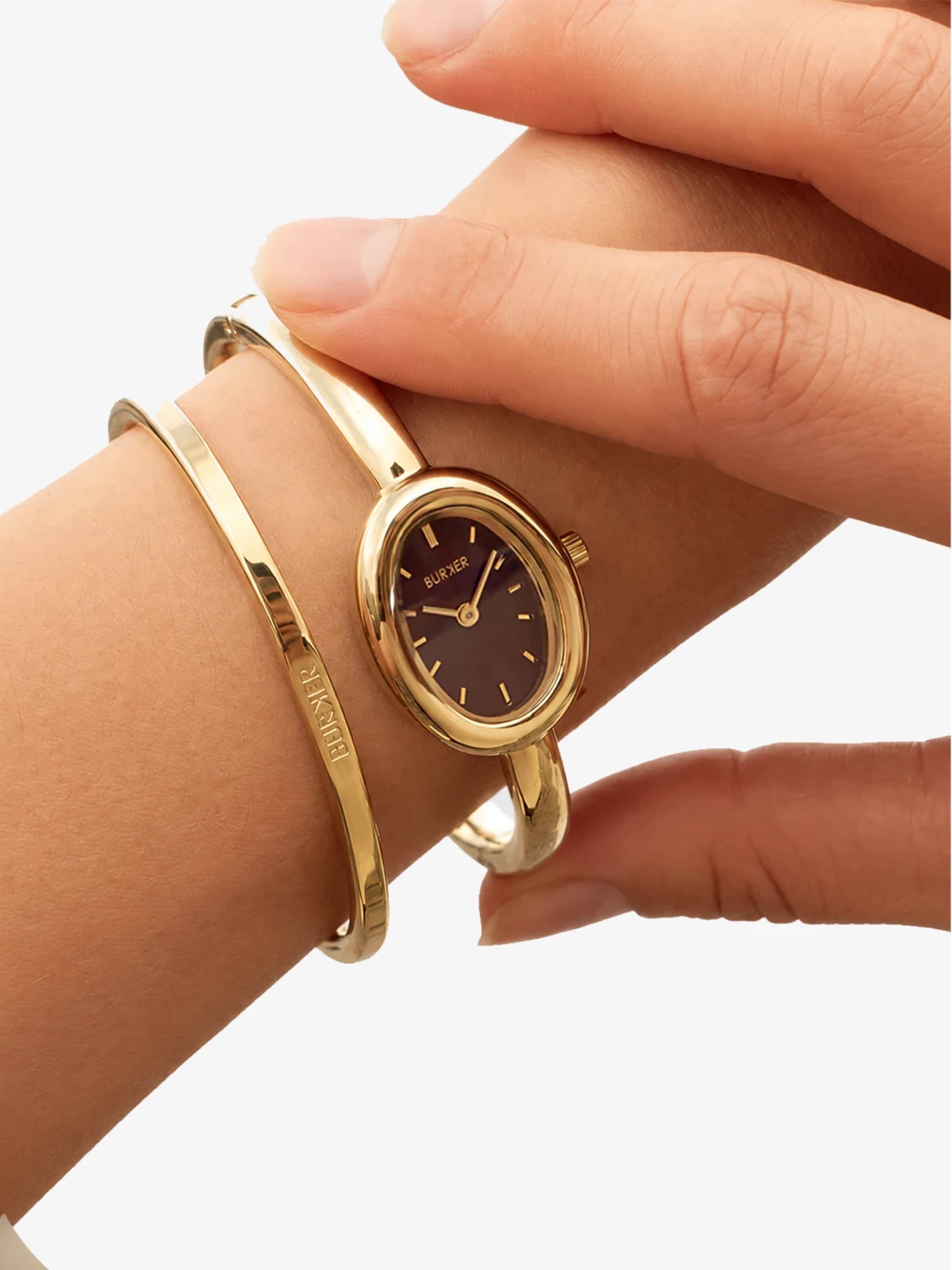 Orologio analogico 'Diana Gold Burgundy' di BURKER Watches in rosso