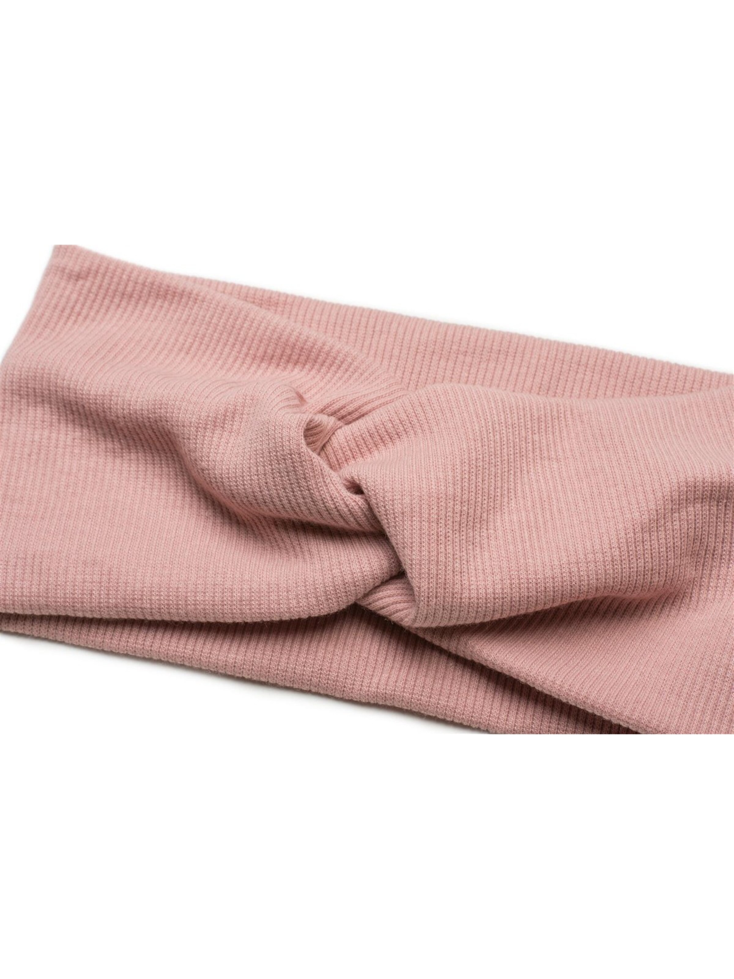 styleBREAKER Hair Jewelry 'Feinripp Haarband gedreht' in Pink: front