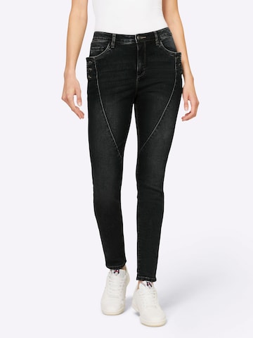 heine Regular Jeans in Black: front