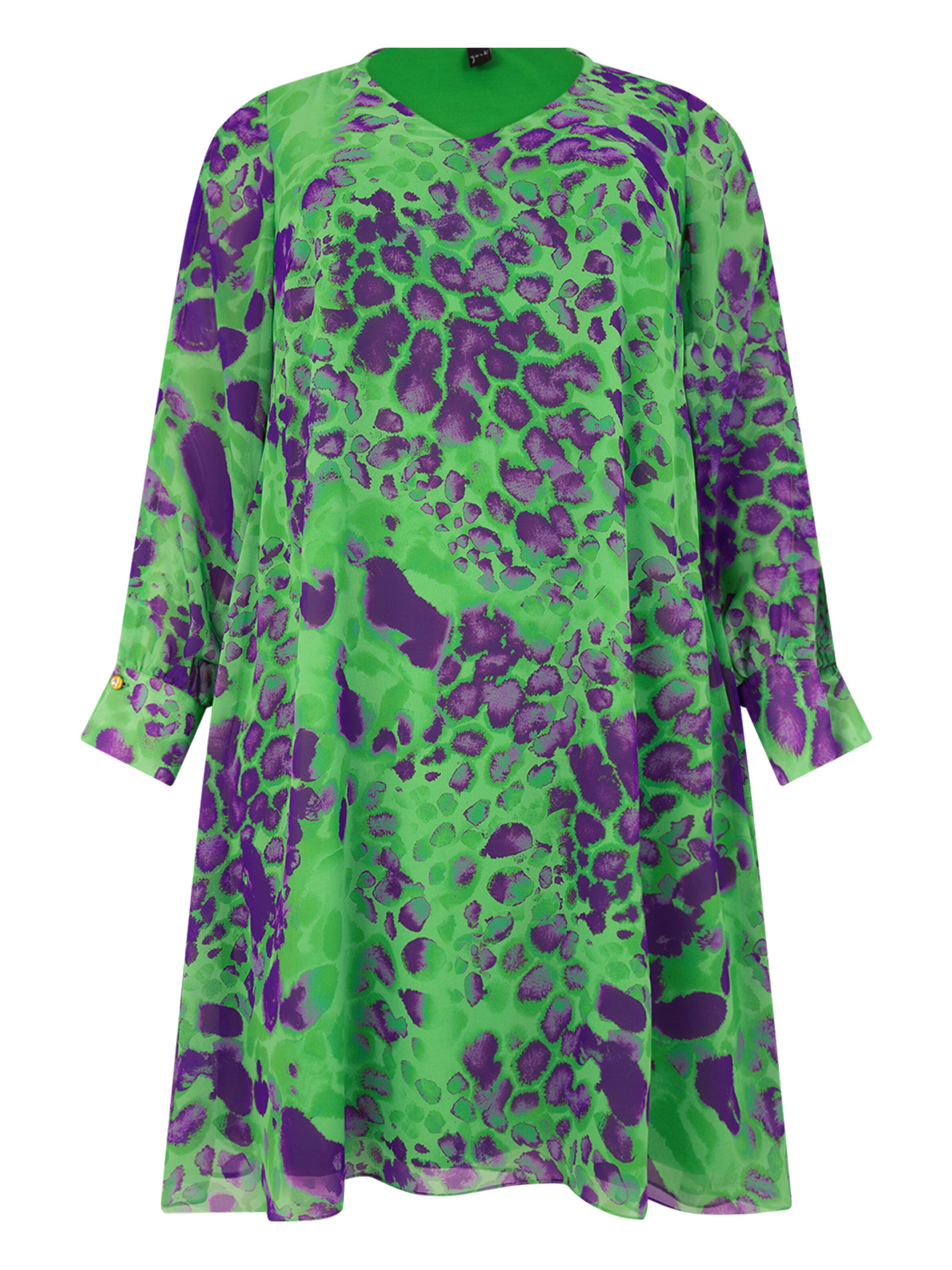 YOEK Jurk in Groen: voorkant