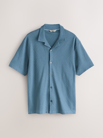 Next Regular fit Button Up Shirt in Blue