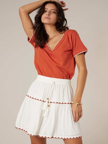 Jupe 'Malinae' Deeluxe en blanc : devant