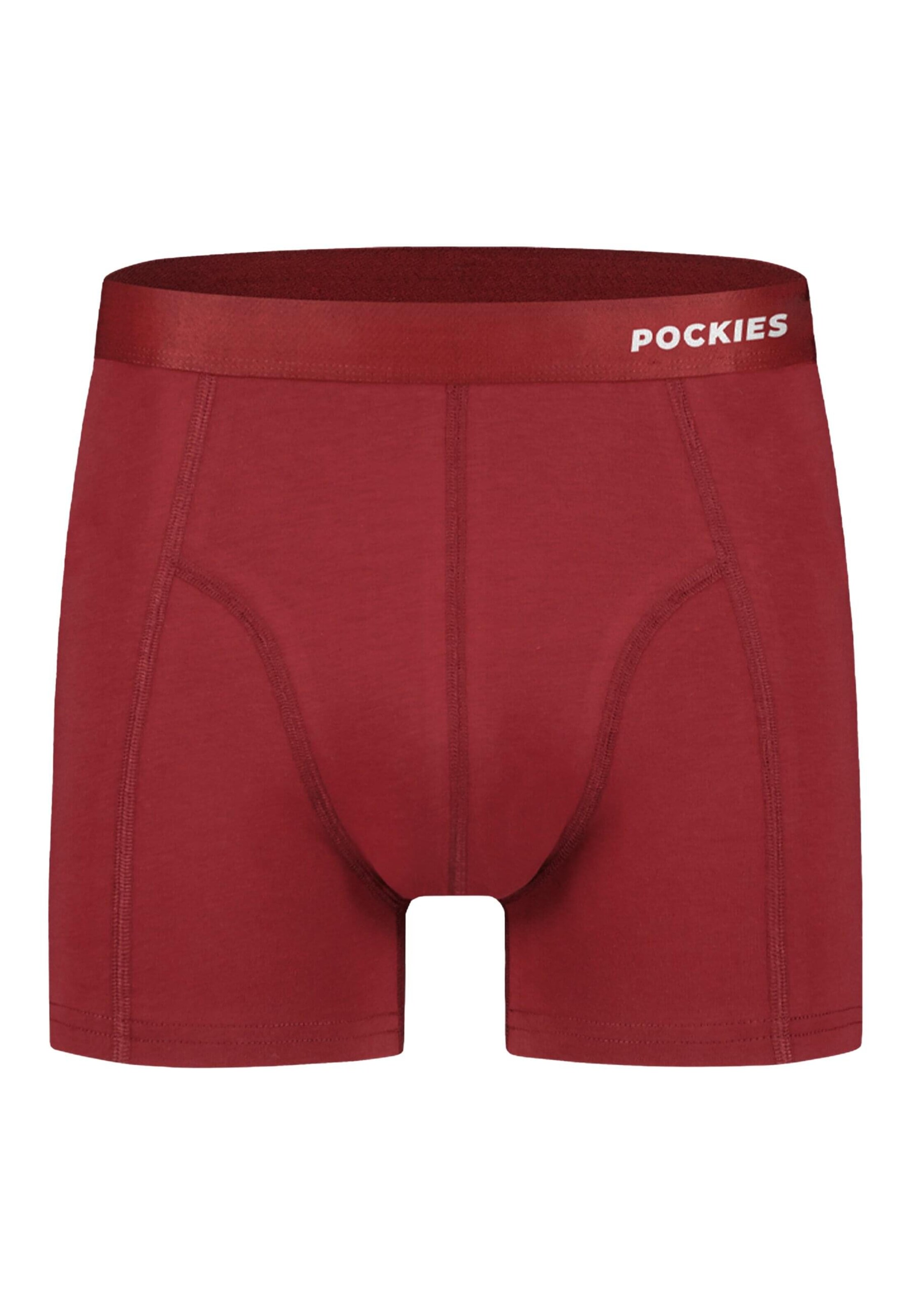 Boxer 'Burgundy Briefs' di Pockies in rosso: frontale
