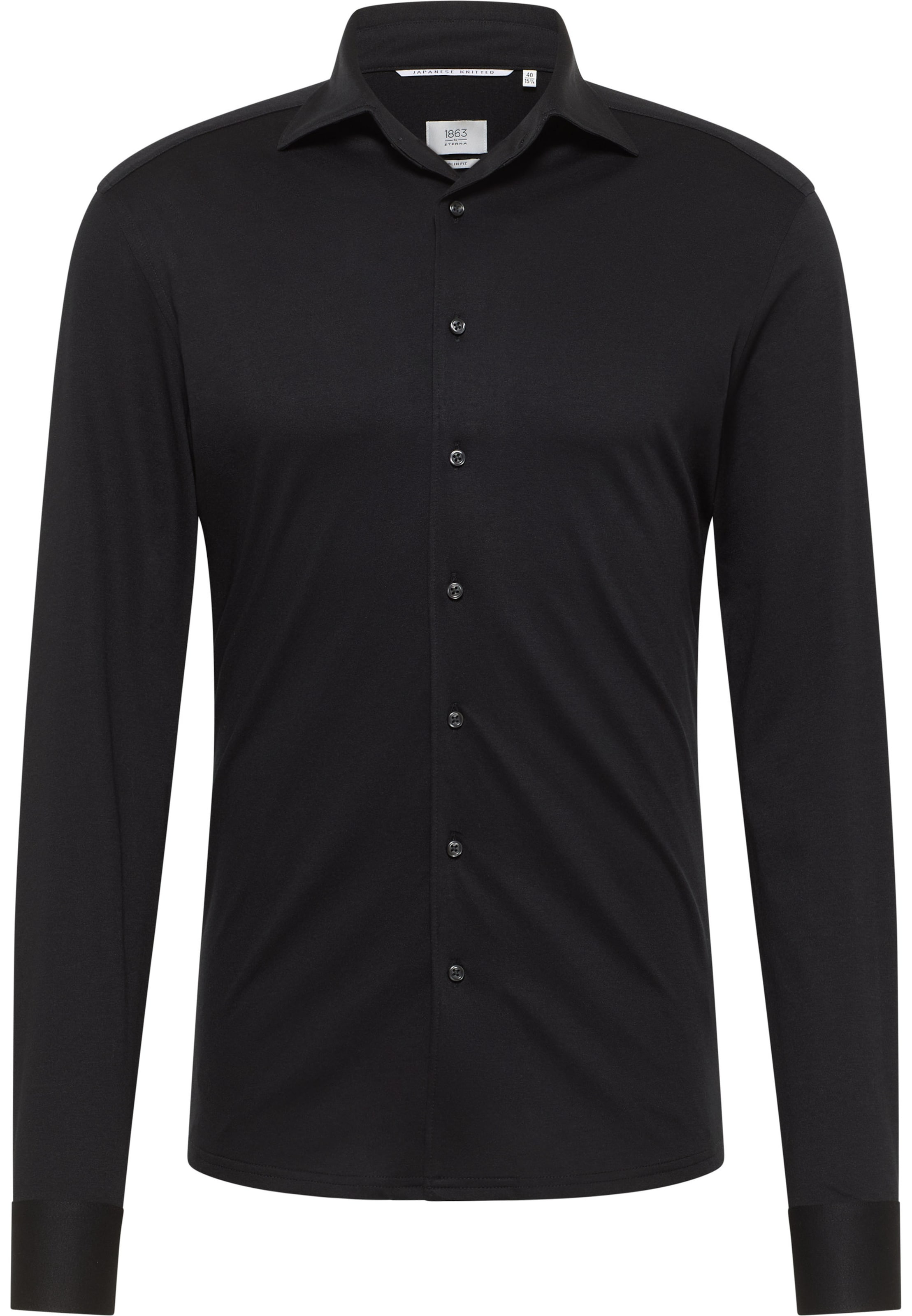 ETERNA Overhemd in Zwart: voorkant