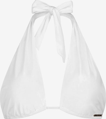La Michaux - Halter Top de bikini 'JADE' en blanco: frente
