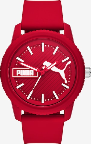 PUMA Analog Watch in Red: front