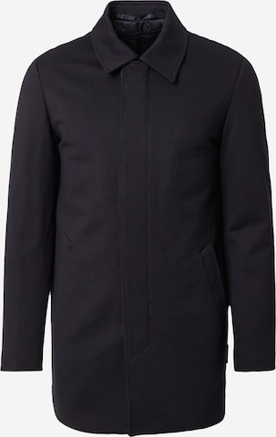INDICODE JEANS Between-Seasons Coat 'Costatino' in Black: front