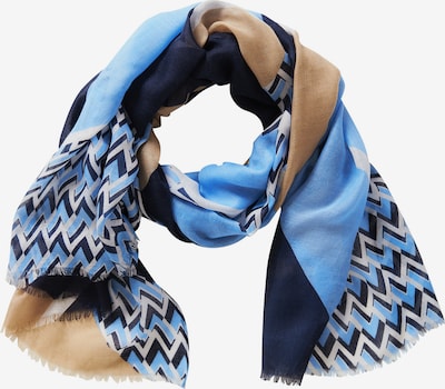 Betty Barclay Basic-Schal mit Color Blocking in blau, Produktansicht