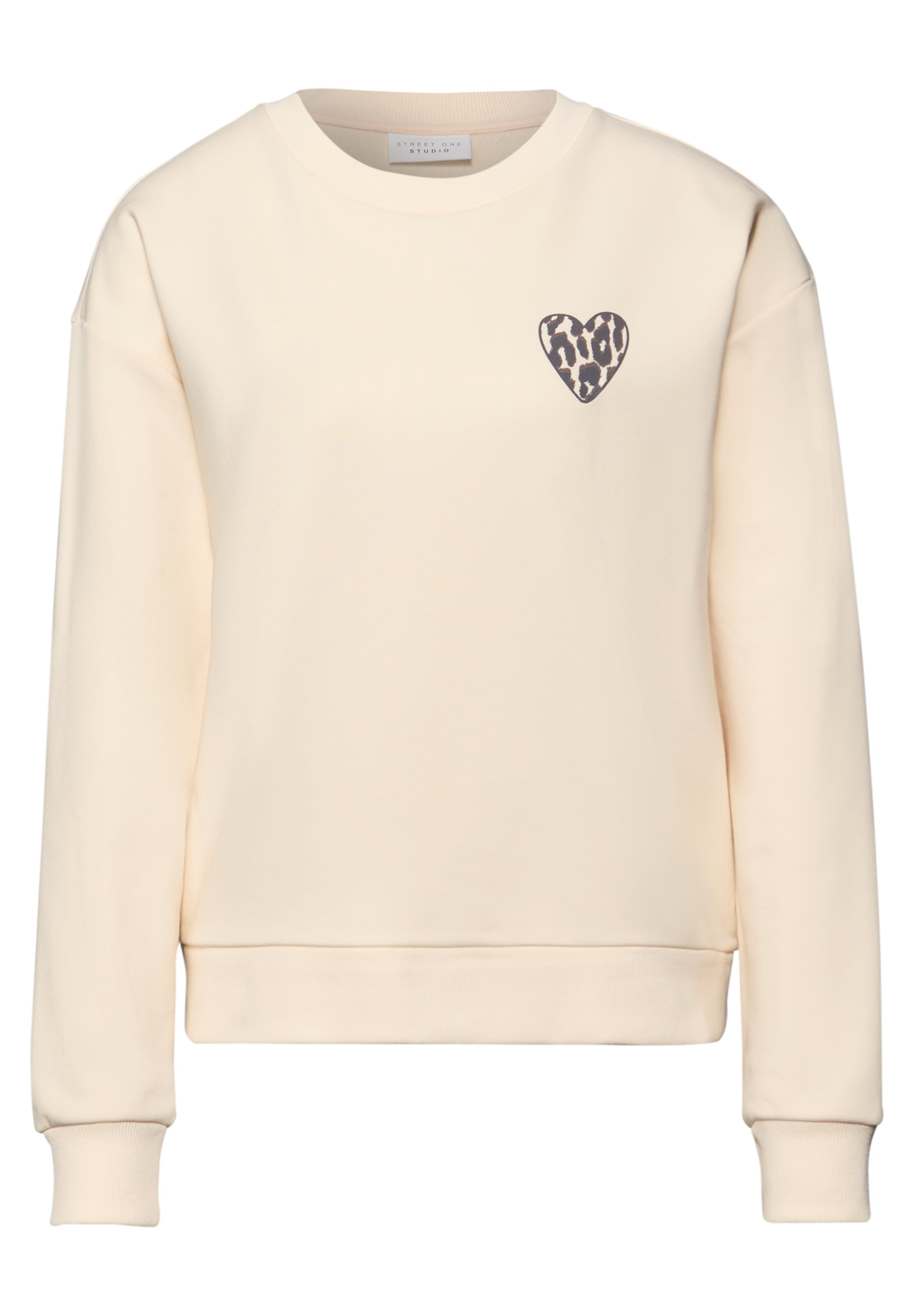Street One Studio Sweatshirt in Beige: front