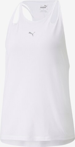 PUMA - Top deportivo en blanco: frente